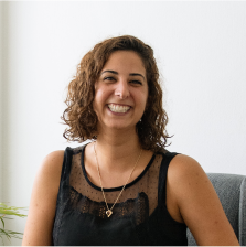 Mairav Amouyal, art therapist and psychotherapist at The Clinic at Therapy Tel Aviv, providing English-speaking therapy.